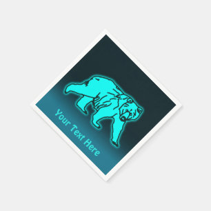 Blue Kodiak Bear Pappersservett