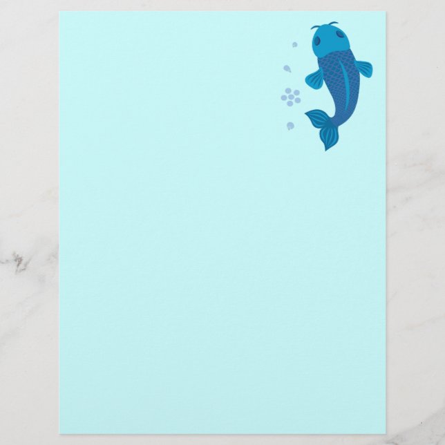 Blue Koi Fish (Framsida)