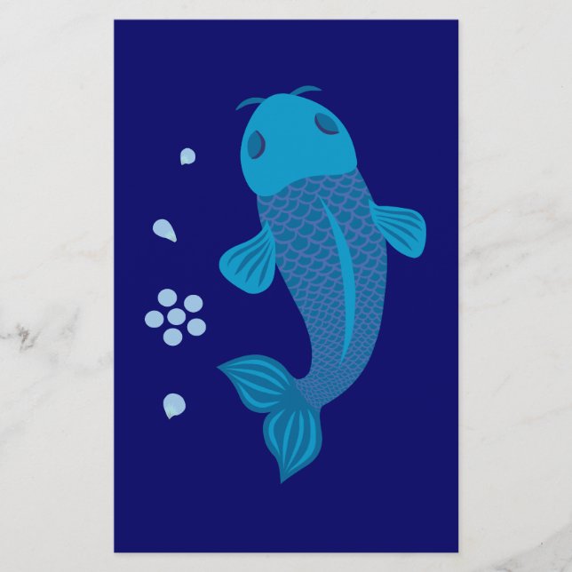 Blue Koi Fish (Framsida)