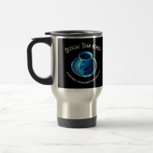 Blue Kopp och Saucer Kaffe Älskare Team Anpassn