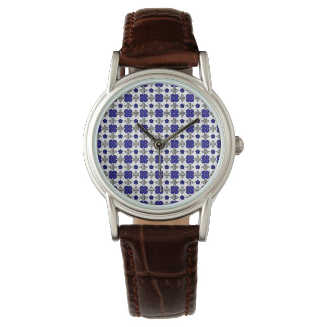 Blue Kor Motif Armbandsur (Framsida)