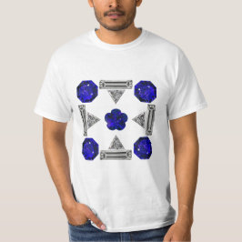 Blue Kor Motif T Shirt