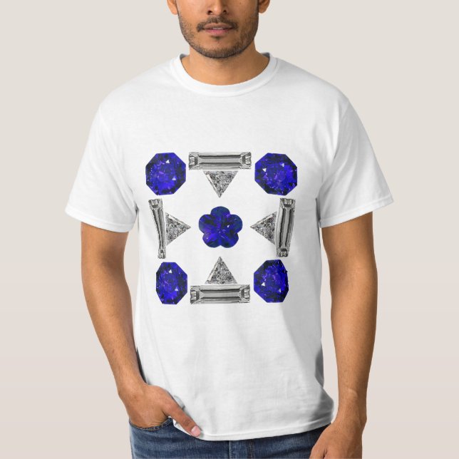 Blue Kor Motif T Shirt (Framsida)