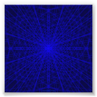 Blue kor webben fototryck