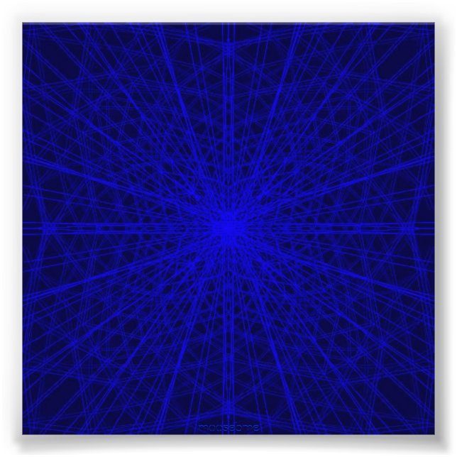 Blue kor webben fototryck (Framsidan)