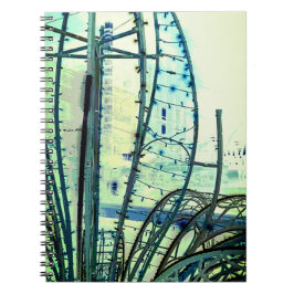 Blue kurvor anteckningsbok