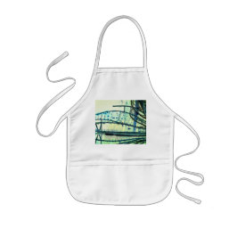 Blue kurvor barnförkläde