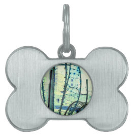 Blue kurvor ID-bricka husdjur