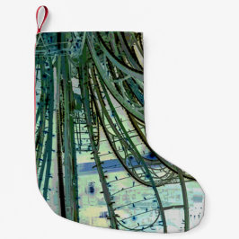 Blue kurvor liten julstrumpa