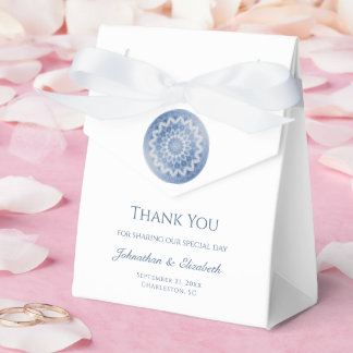 Blue Lace Mandala Wedding Presentaskar