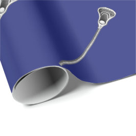 Blue Lacrosse Gift Presentpapper