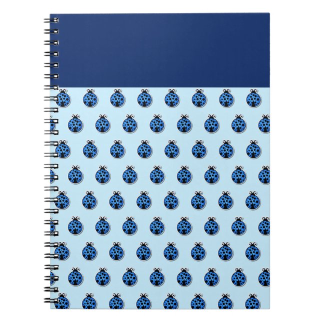 Blue Ladybird Kryp Anteckningsbok (Framsidan)