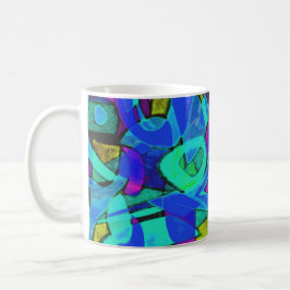 "blue lagoon" abstract coffee mug kaffemugg