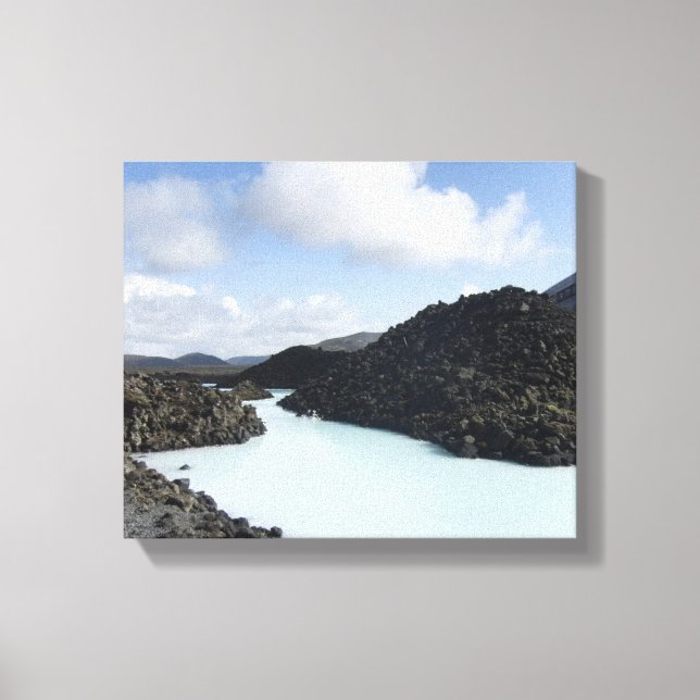 Blue Lagoon Entry - Island Canvastryck (Framsida)