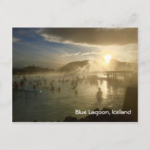Blue Lagoon Island Sunshine vycard med skriftlig Vykort