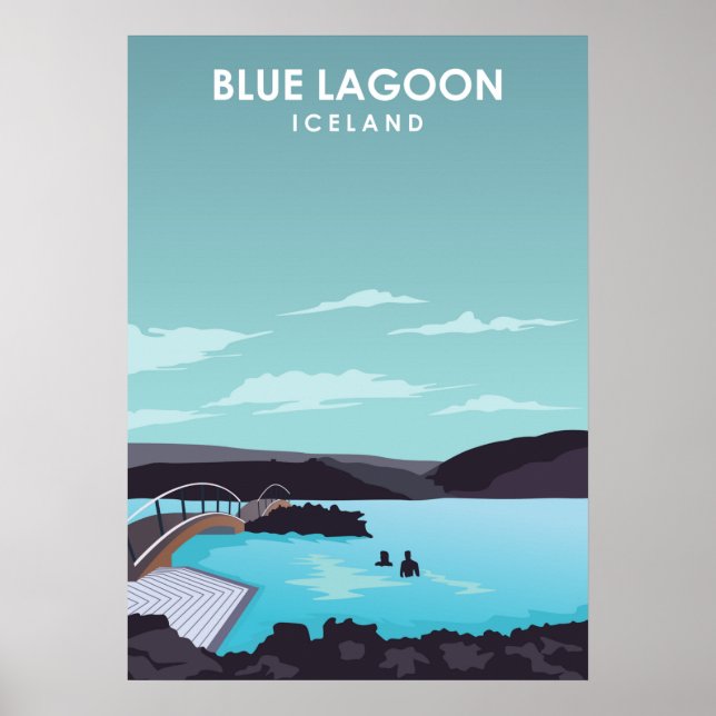 Blue Lagoon Island Travel Poster (Framsidan)