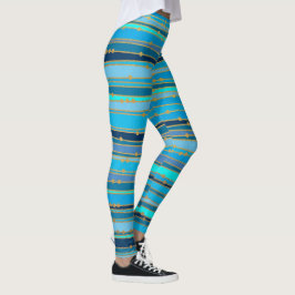 Blue Lagoon Zen | Anpassningsbarnas arbetsgruppsko Leggings