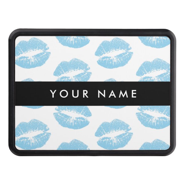 Blue Läppar, Kiss, Lipstick, Ditt namn, Anpassa Dragkroksskydd (Framsidan)