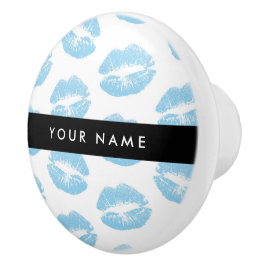 Blue Läppar, Kiss, Lipstick, Ditt namn, Anpassa Knopp