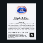Blue Läppar, Modeling Agency, Model Agent Flygblad<br><div class="desc">Blue Läppar,  modelleringsbyrå,  modelleringsbyrå för Agent-annonseringsflyg från Affärskortet Store.</div>