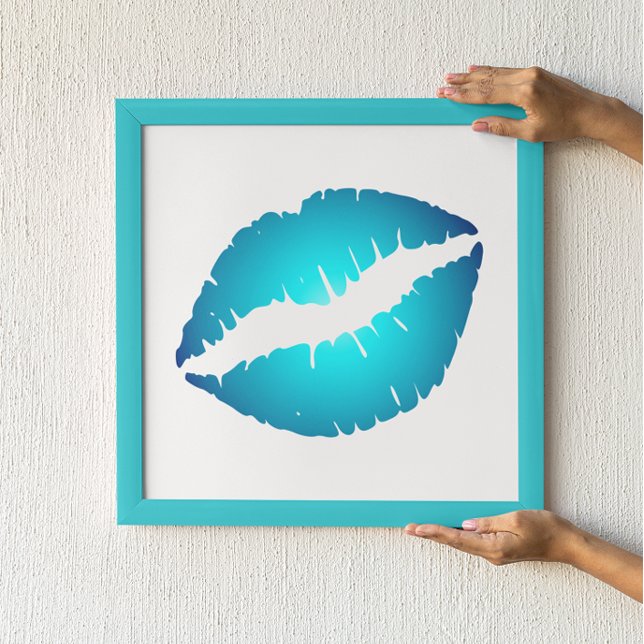 Blue Läppar Poster (Skapare uppladdad)
