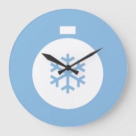 Blue Large Clock Boll i jul Stor Klocka