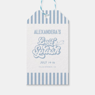 Blue Last Stänk Beach Bachelorette Favor Presentetikett