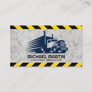 Blue Lastbil Big Rig Logotyp Visitkort