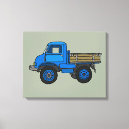 Blue lastbil canvastryck