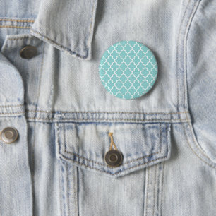 Blue Latticwork, Quatrefoil, Moroccan Trellis Knapp