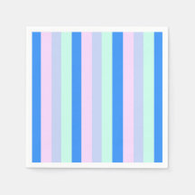 Blue, Lavender, Rosa & Pastel Mint Grönt Rand