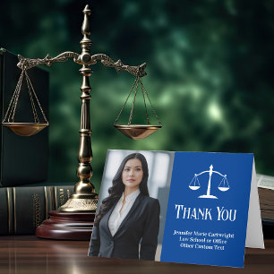 Blue Law School Studenten Photo Anpassningsbar Law Tack Kort
