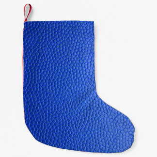 Blue leather skin texture skin liten julstrumpa