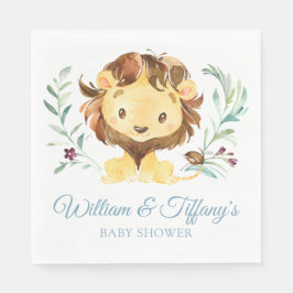 Blue Lejon Baby Shower for Boy Pappersservett