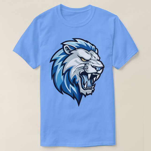 Blue Lejon Head T Shirt (Design framsida)