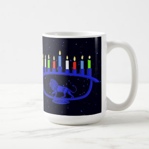 Blue Lejon Menorah Kaffemugg