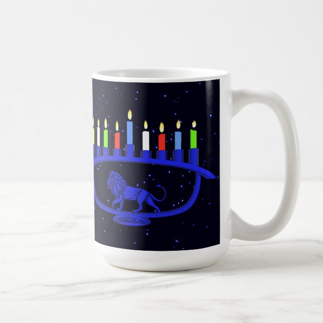 Blue Lejon Menorah Kaffemugg (Höger)