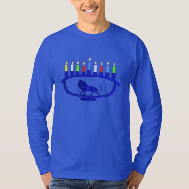 Blue Lejon Menorah Tee (Framsida)