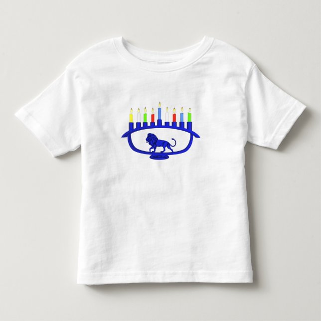 Blue Lejon Menorah Tee Shirt (Framsida)