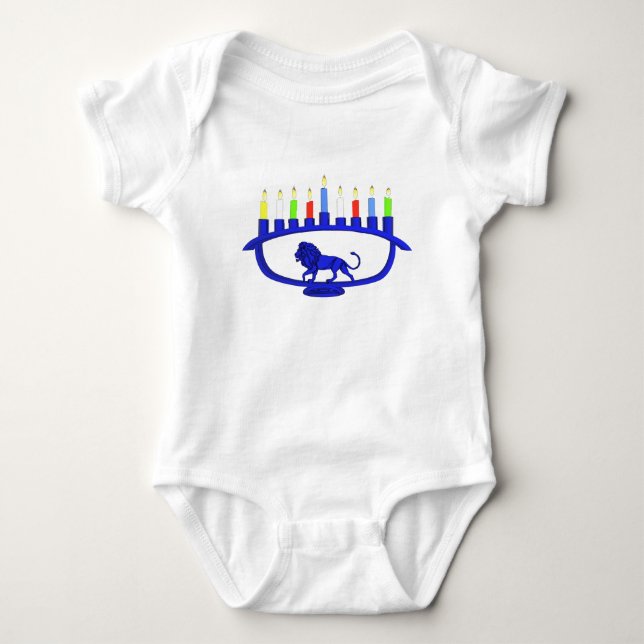 Blue Lejon Menorah Tee Shirt (Framsida)