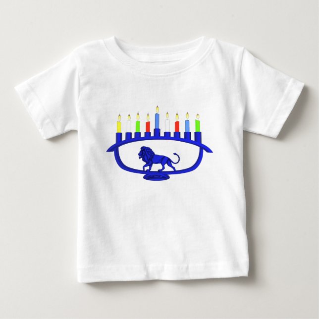 Blue Lejon Menorah Tee Shirt (Framsida)