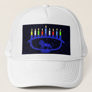 Blue Lejon Menorah Truckerkeps