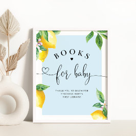 Blue Lemon bokar för baby Poster