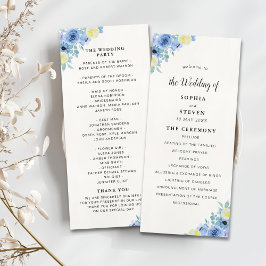 Blue Lemon Mediterranean Ceremony Program