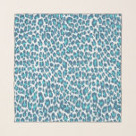 Blue Leopard Mönster Animal Print Chiffon Scarf Sjal<br><div class="desc">Trendig Blue Leopard Mönster Skriv ut Chiffon Scarf. En del av en samling.</div>