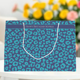 Blue Leopard Print