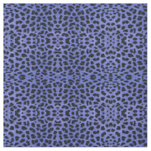 Blue Leopard Print Tyg