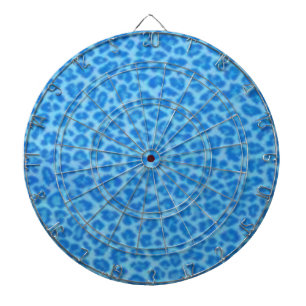 Blue Leopard Skin Dart Board Piltavla