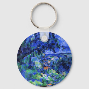 Blue Ligcape by Paul Cezanne Nyckelring