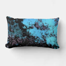 Blue Lila Black abstrakt Lumbarkudde